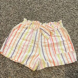 Jessica Simpson Colorful Striped Kids Shorts